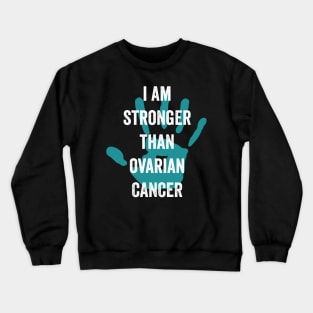 ovarian cancer fighter - teal ribbon awareness month - ovarian cancer awareness Crewneck Sweatshirt